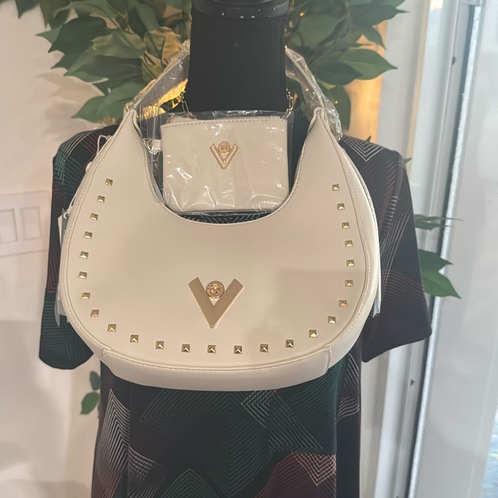 🆕Valentino Orlandoi leather crescent w/ wallet